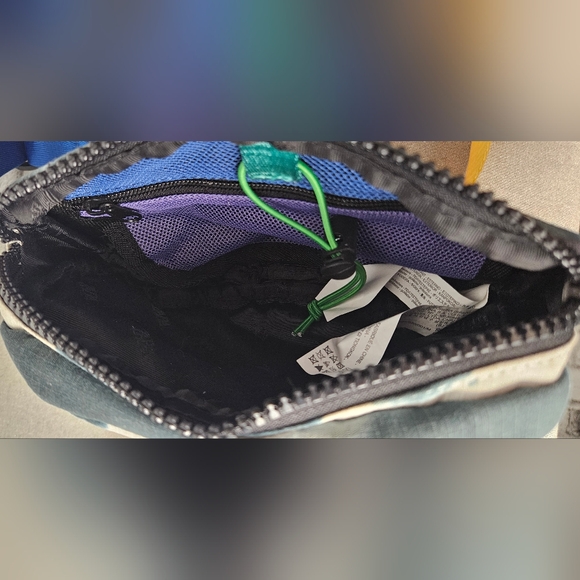 Zara Tie Dye Belt Bag Colorblock Strap Festival Waist Pack - Picture 11 of 13